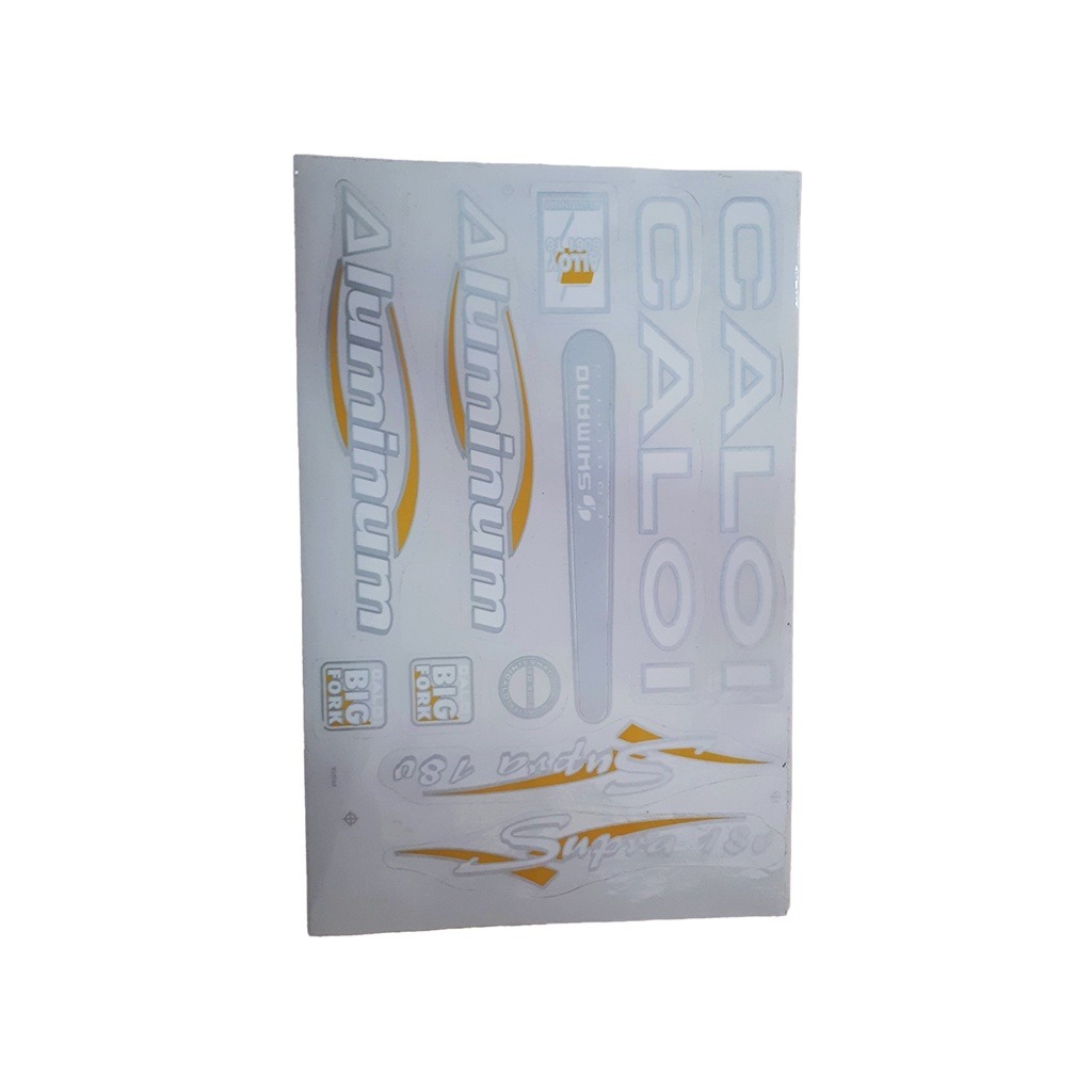 Adesivo Quadro Bicicleta Caloi Aluminum Cartela Completa