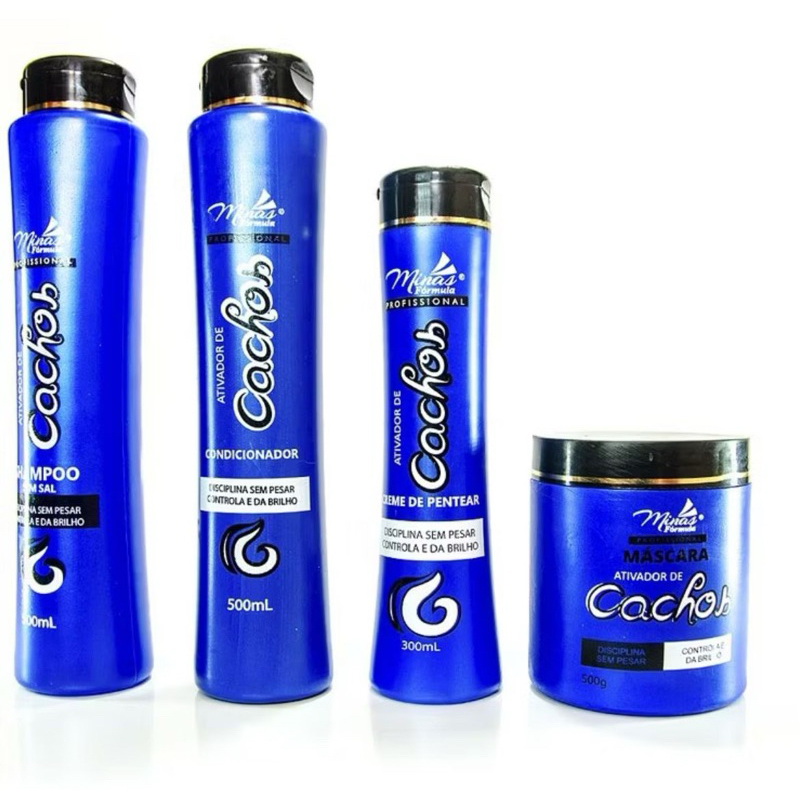 Kit c/ 3 ou 4 itens Ativador de Cachos -  Minas Formula - 500 mL