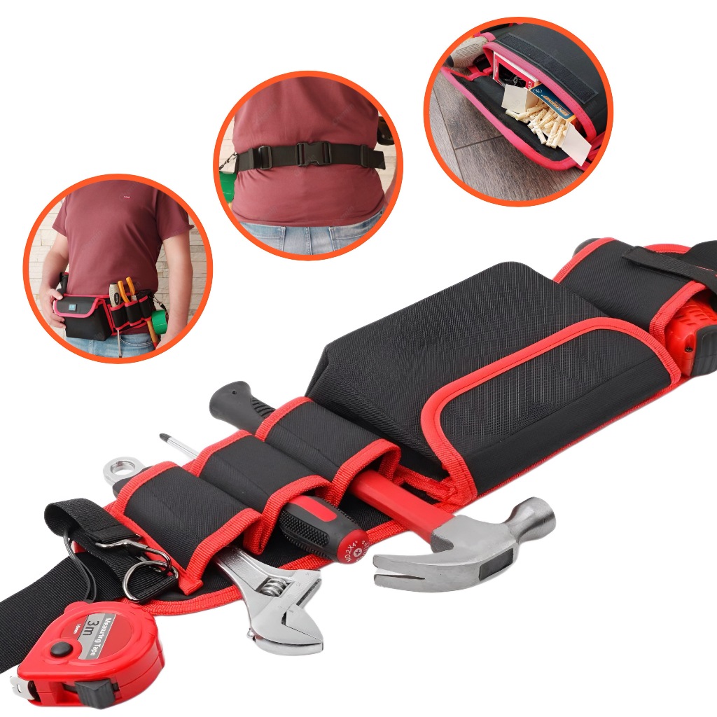 Cinto Cinturão De Carpinteiro Eletricista Pedreiro Gesseiro Multiuso Bolsa para ferramentas Parafusadeira Reforçado em Oferta na Shopee