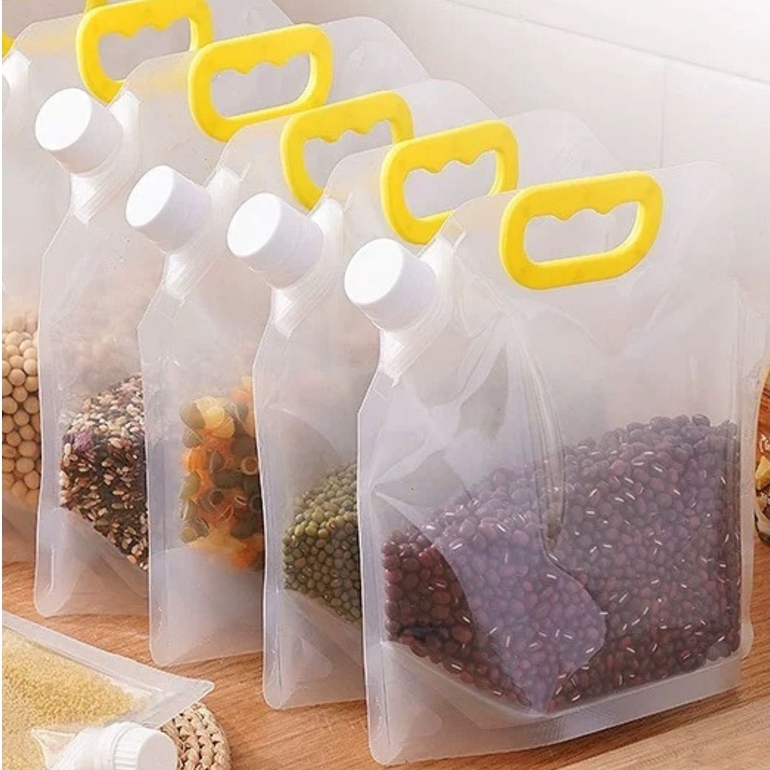 3 Bolsa de Armazenamento de Grãos Varios Tamanhos Saco de Alimentos a Prova Umidade Insetos em Oferta na Shopee