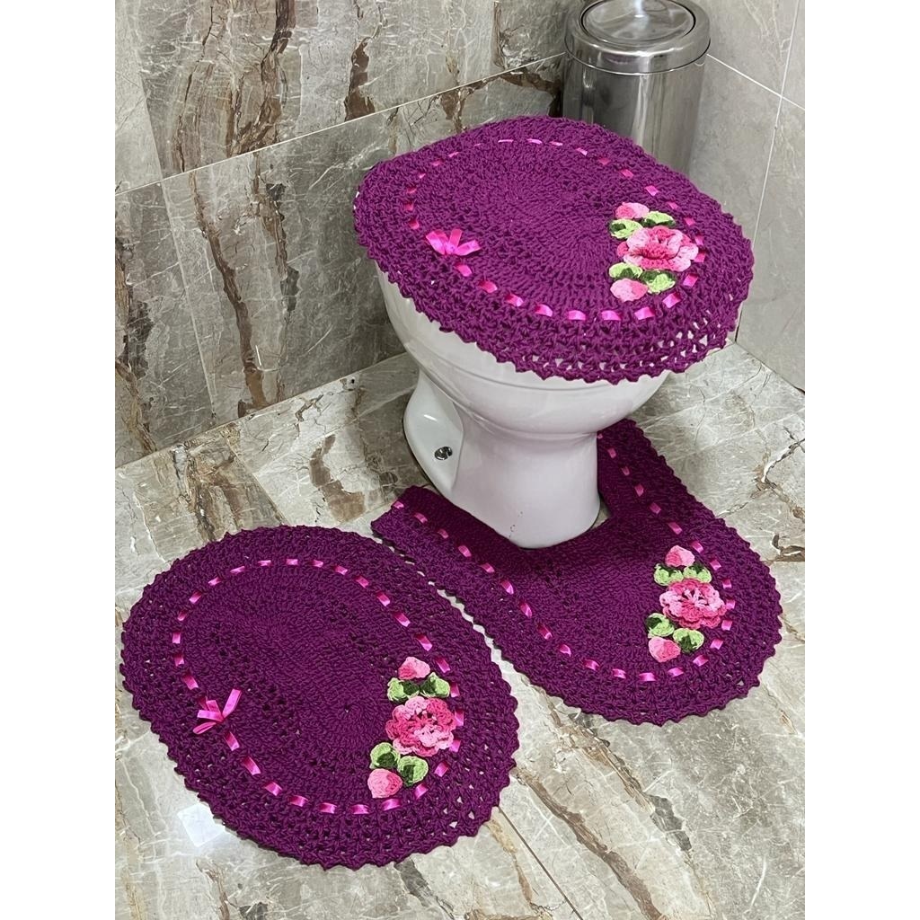 Crochê Jogo Banheiro: Onde Comprar | BuscaProdutos