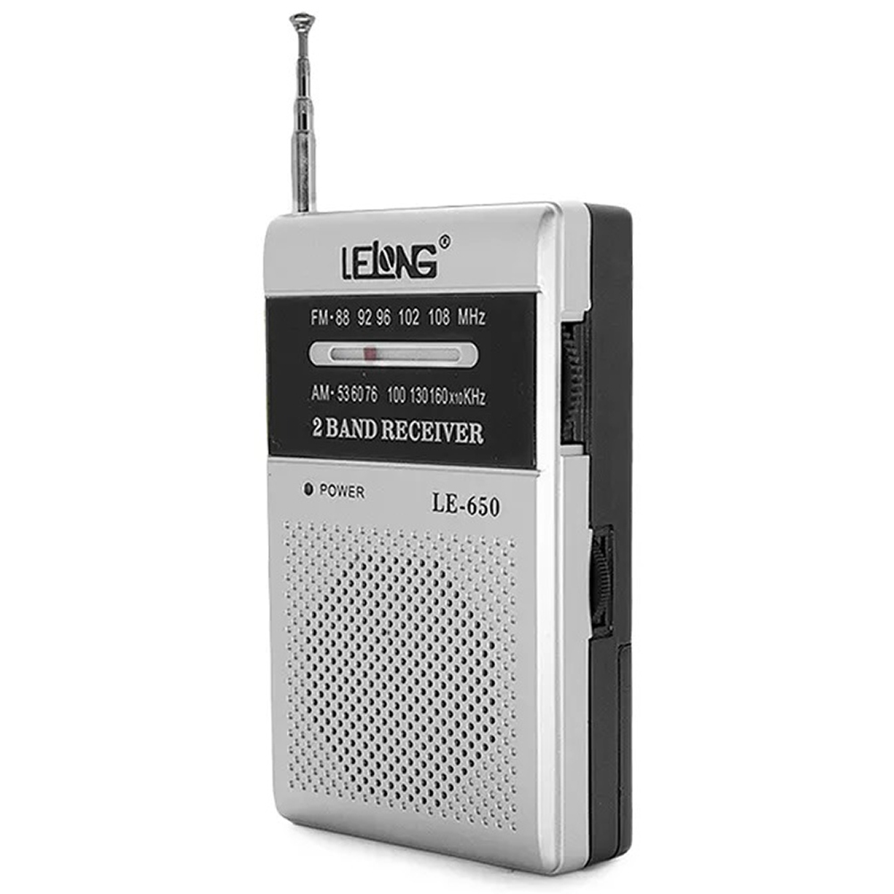 Radio de Bolso Am Fm Portatil Retro Pilha Vintage Antigo Auxiliar P2 LE-650