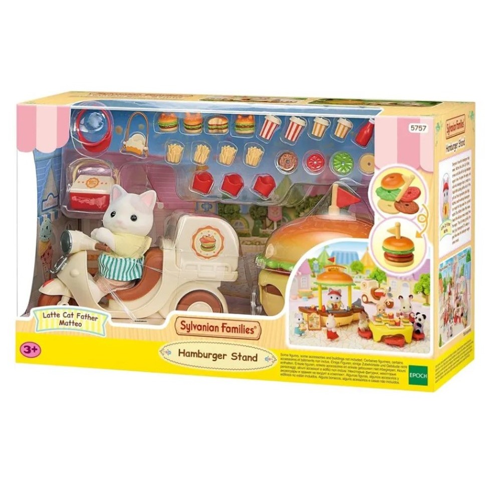 Sylvanian Families Conjunto Quiosque De Hambúrguer - Epoch em Oferta na Shopee