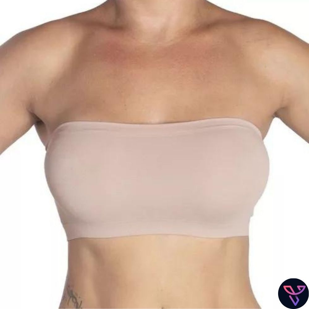 Top Faixa Cropped Sem Bojo Tomara que Caia Cotton Algodão Confortável Barato em Oferta na Shopee