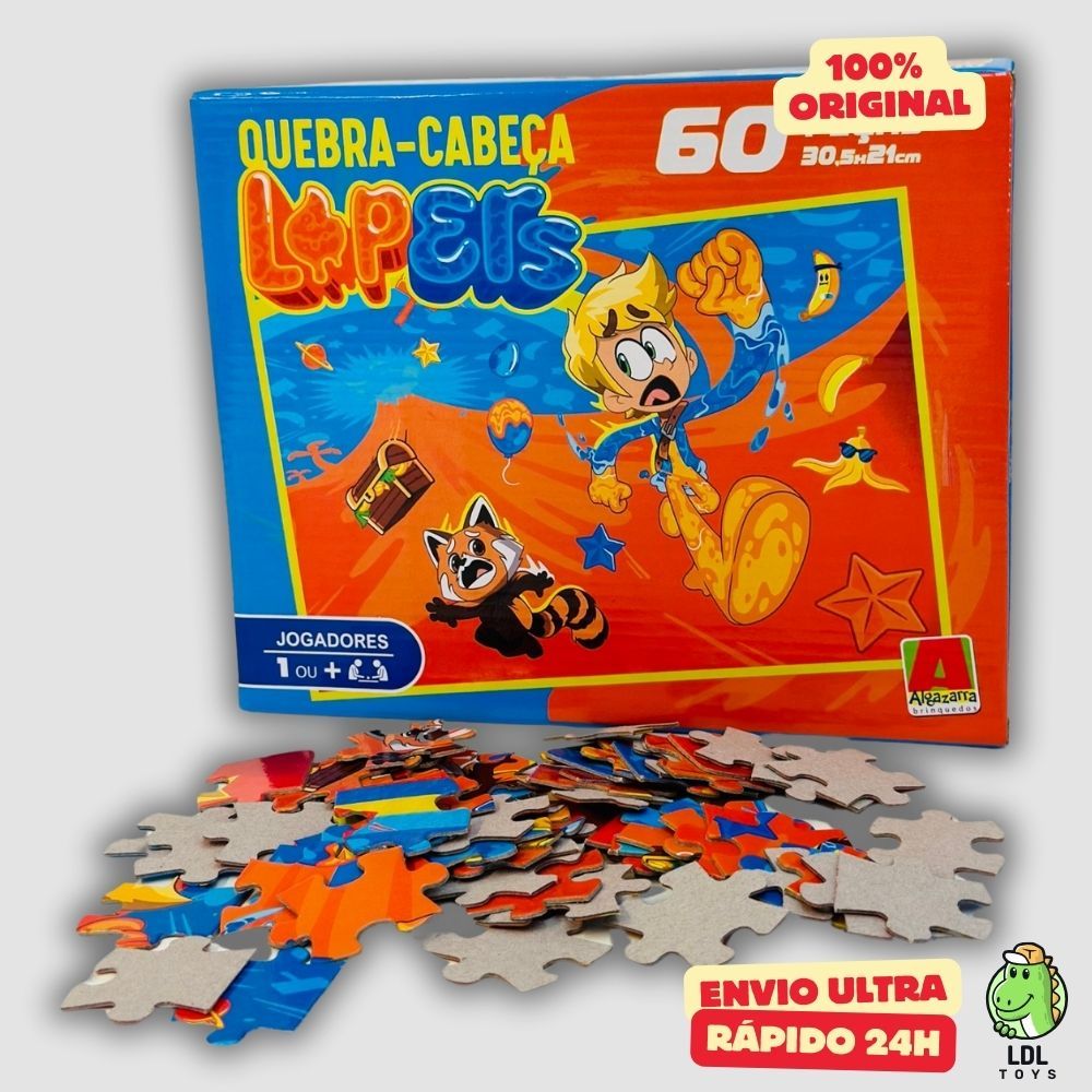 Quebra-Cabeça Lopers Gamer Influenciador Youtuber 60 Peças Algazarra Quebra Cabeça em Oferta na Shopee