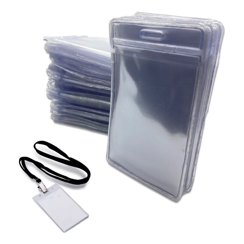 Protetor Porta Crachá Vertical 58x89x0,15mm 50 Unidades em Oferta na Shopee