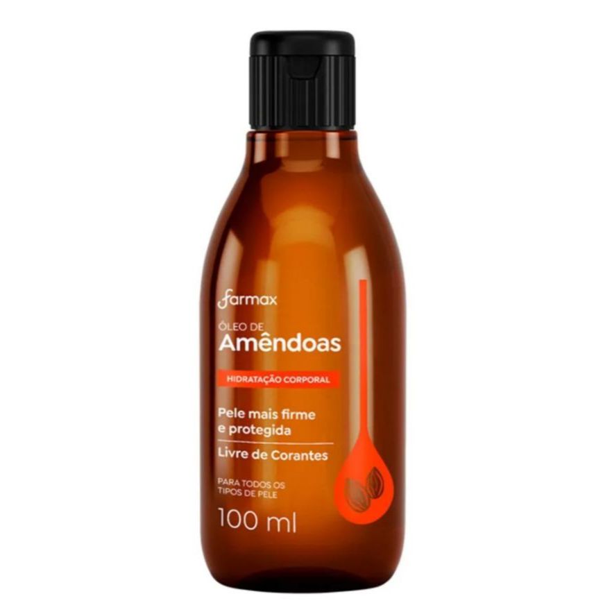Óleo Capilar e Corporal Amêndoas 100ml - Farmax