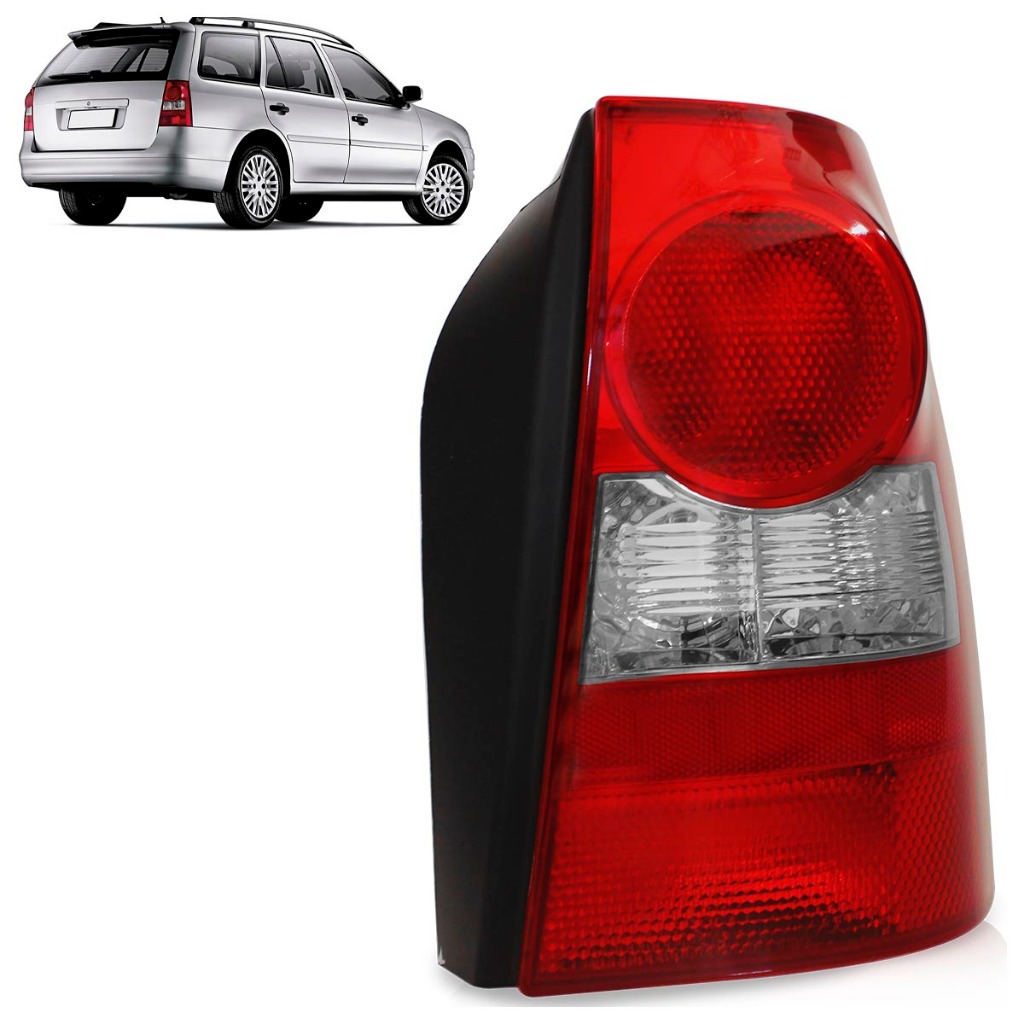 Lanterna Traseira Parati G4 2006 2007 2008 2009 2010 2011 2012 2013 Bicolor Pisca Fumê - Spare Parts and Accessories for Vehicles