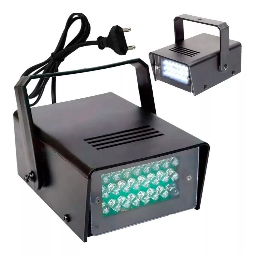 Strobo Flash 35w 24 Leds Iluminação Festa Dj Efeito Luz Show