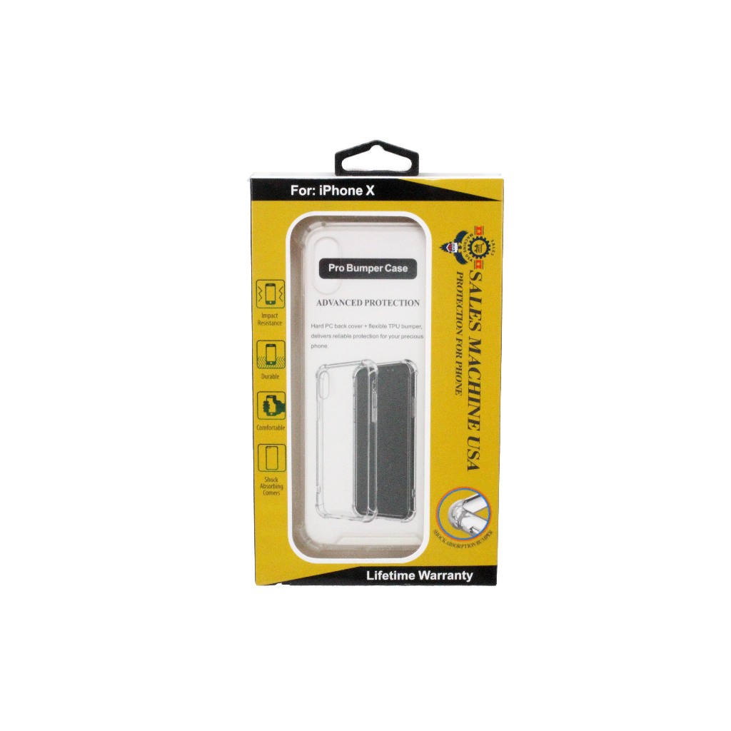 Capa Capinha Anti Shock Para iPhone X Pro Bumper Case Sales Machine USA