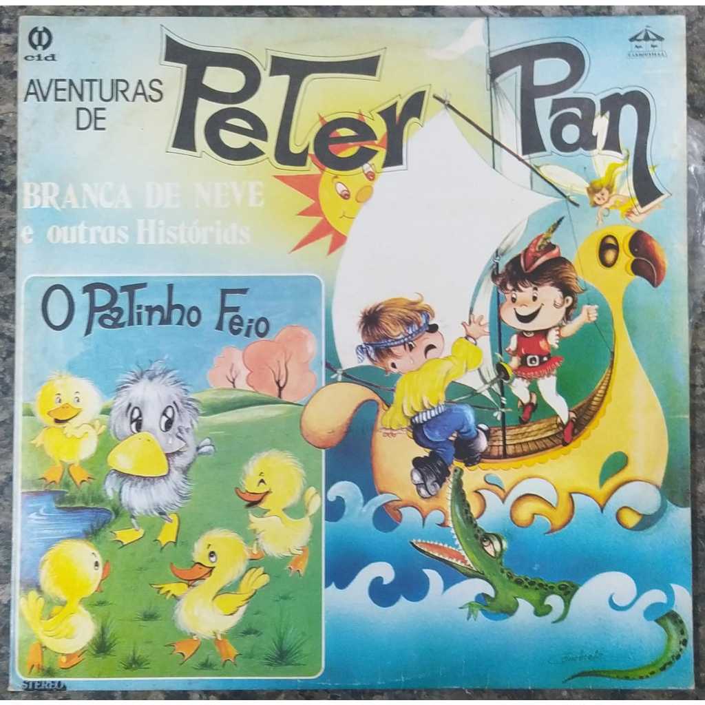 Lp Peter Pan-patinho Feio-branca De Neve-carroussell 1985cid