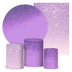 Kit 5 peças Glitter Capa Painel + Capa Retangular + Trio Cilindros Tecido para Festa