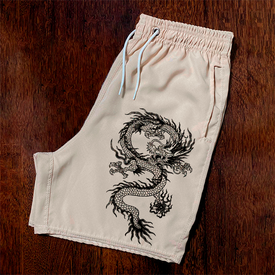 Bermuda Stussy Tactel Masculina Street Wear Dragão Chines Confortável Shorts em Oferta na Shopee