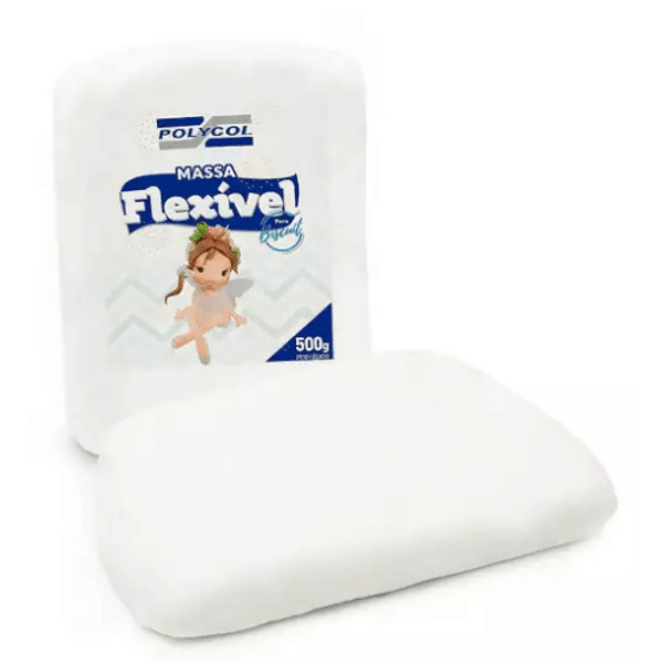 Massa p/ biscuit Flexivel Natural 500g. em Oferta na Shopee