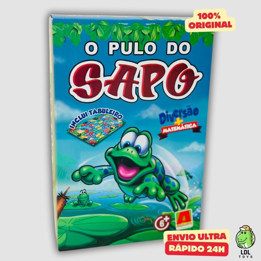 Jogo de Tabuleiro Dados Pulo Do Sapo Matematica Algazarra em Oferta na Shopee