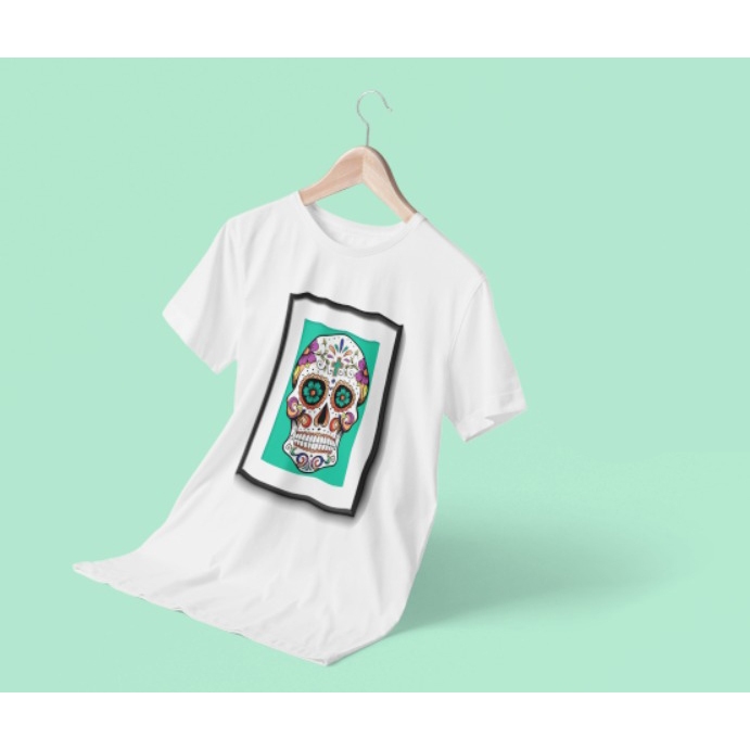 Camiseta Caveira Anti Pilling 100% Malha Premium
