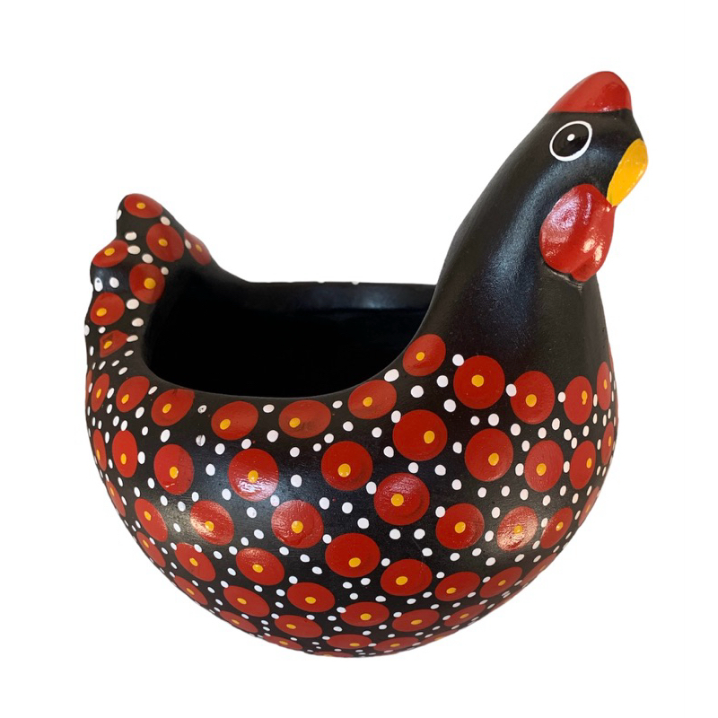 Galinha lisa aberta em cerâmica Modelo Porta Ovos - Decoração para Casa Artesanato em Oferta na Shopee