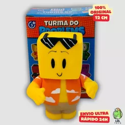 Mini Boneco Mel Gamer Skin Vinil 12cm Youtuber Turma Do Problems Algazarra