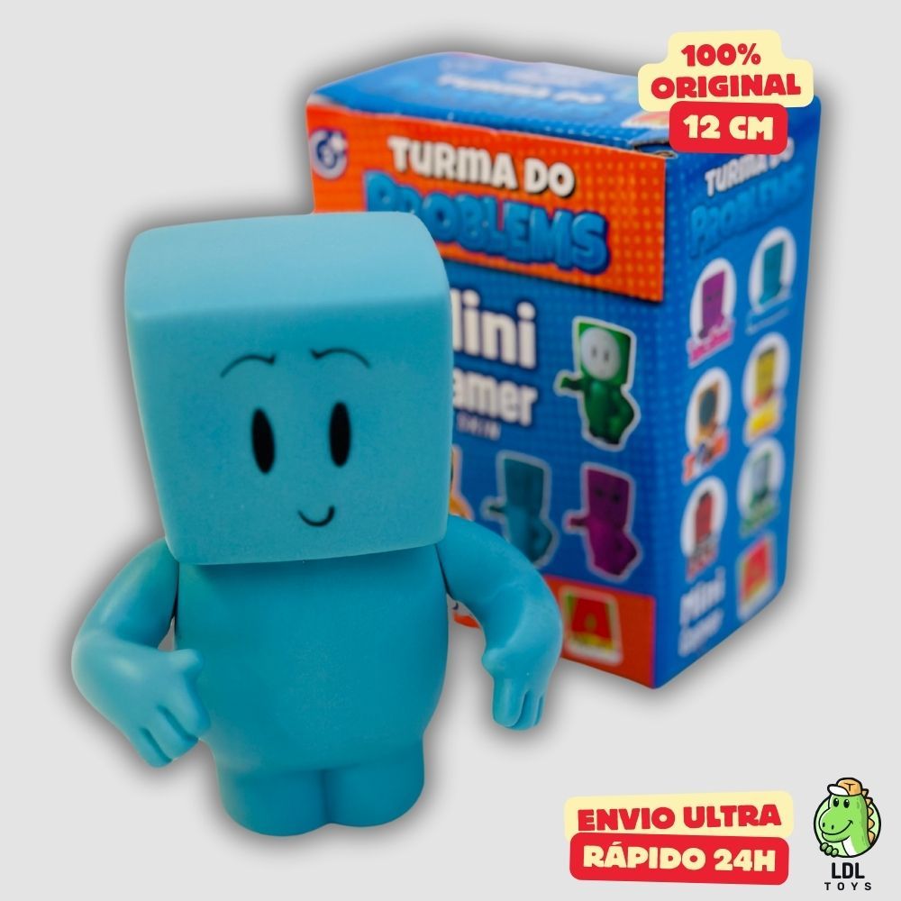 Mini Boneco Problems Gamer Skin Vinil 12cm Youtuber Turma Do Problems Algazarra em Oferta na Shopee