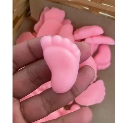 200 Mini Sabonetes de Pezinho para lembrancinha| chá revelação e chá de bebê