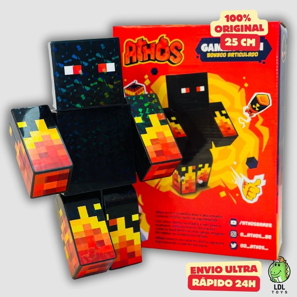 Boneco Articulado Athos 25cm Youtuber Gamer Algazarra em Oferta na Shopee