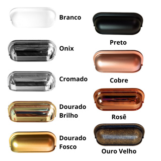 Puxador Colonial Rústico Móveis Gavetas Concha 64 MM - Várias Cores em Oferta na Shopee