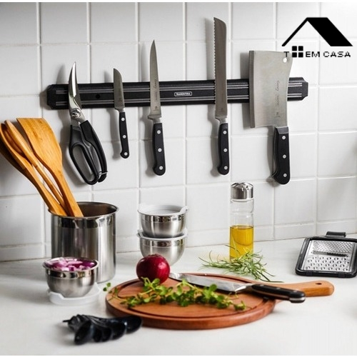 Barra Magnética Imã Facas Cozinha Churrasqueira 33/55cm