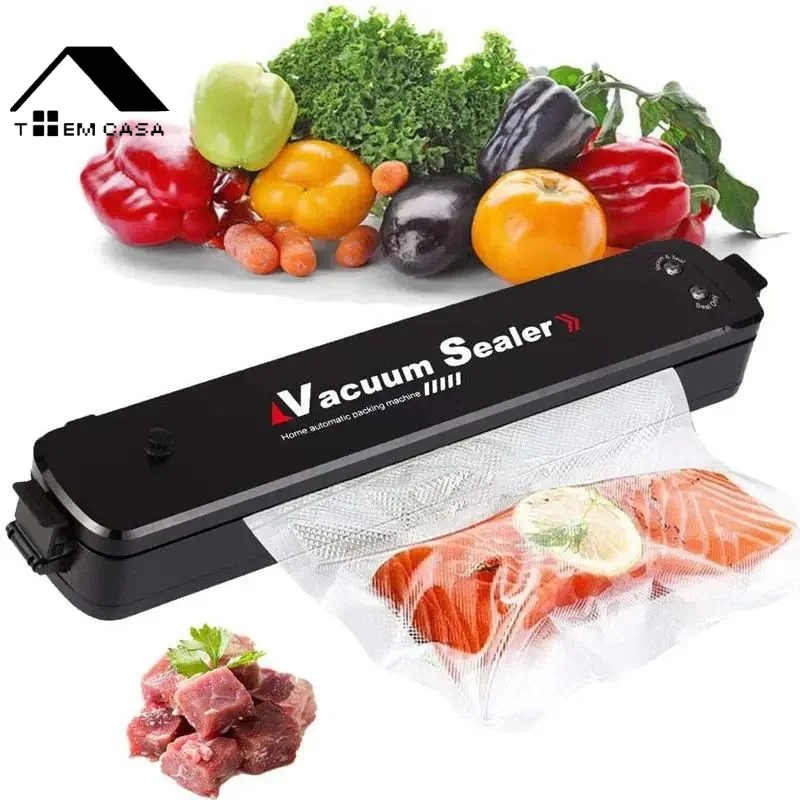 Cozinha Seladora plástico Alimentos vacuo embalagem manual 110V