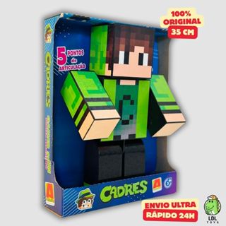 Boneco Articulado Cadres 35cm + 3 Super Chaveiros  Youtuber Gamer Algazarra em Oferta na Shopee