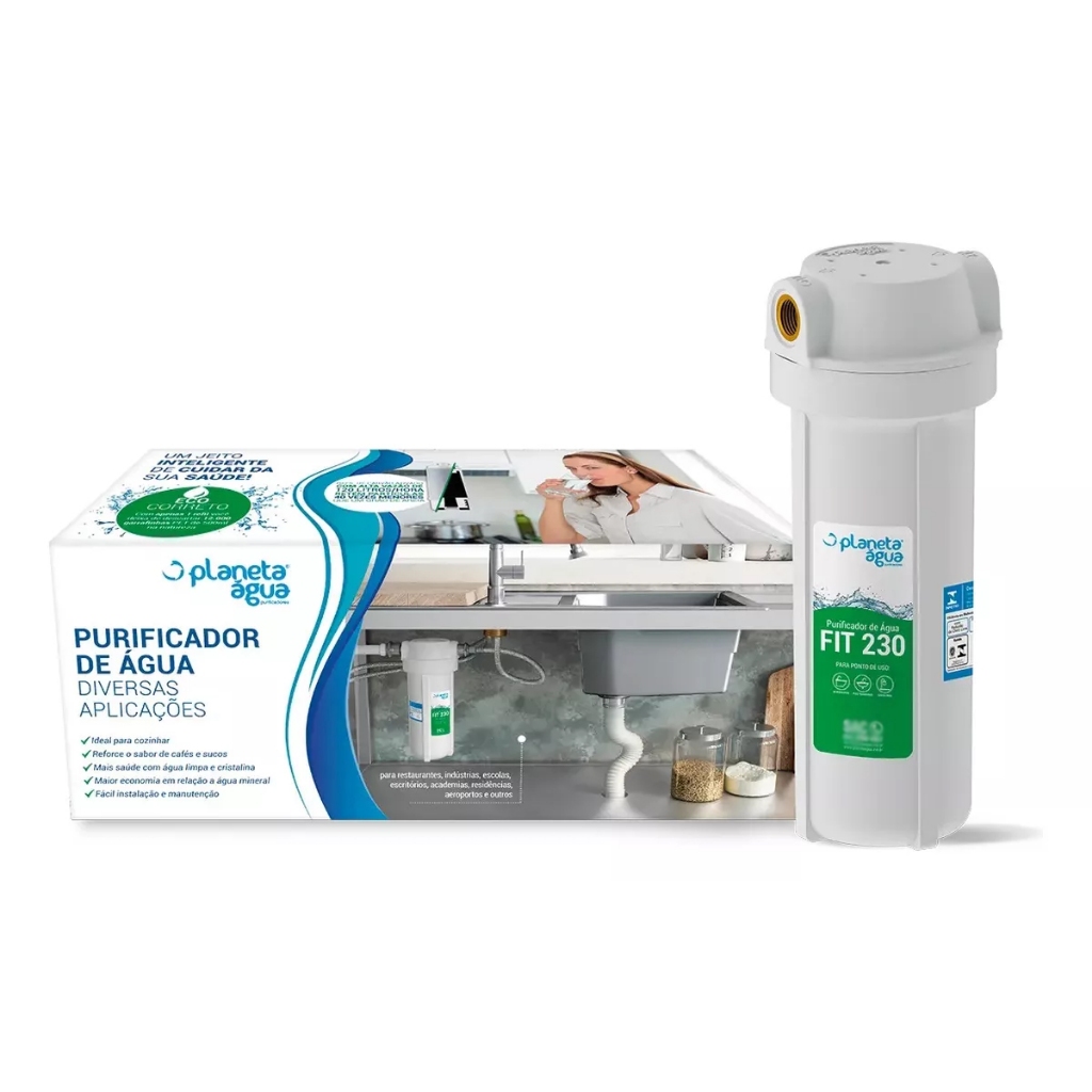 Filtro Purificador Planeta Água Fit 230 P/ Embaixo Da Pia - Home Appliances