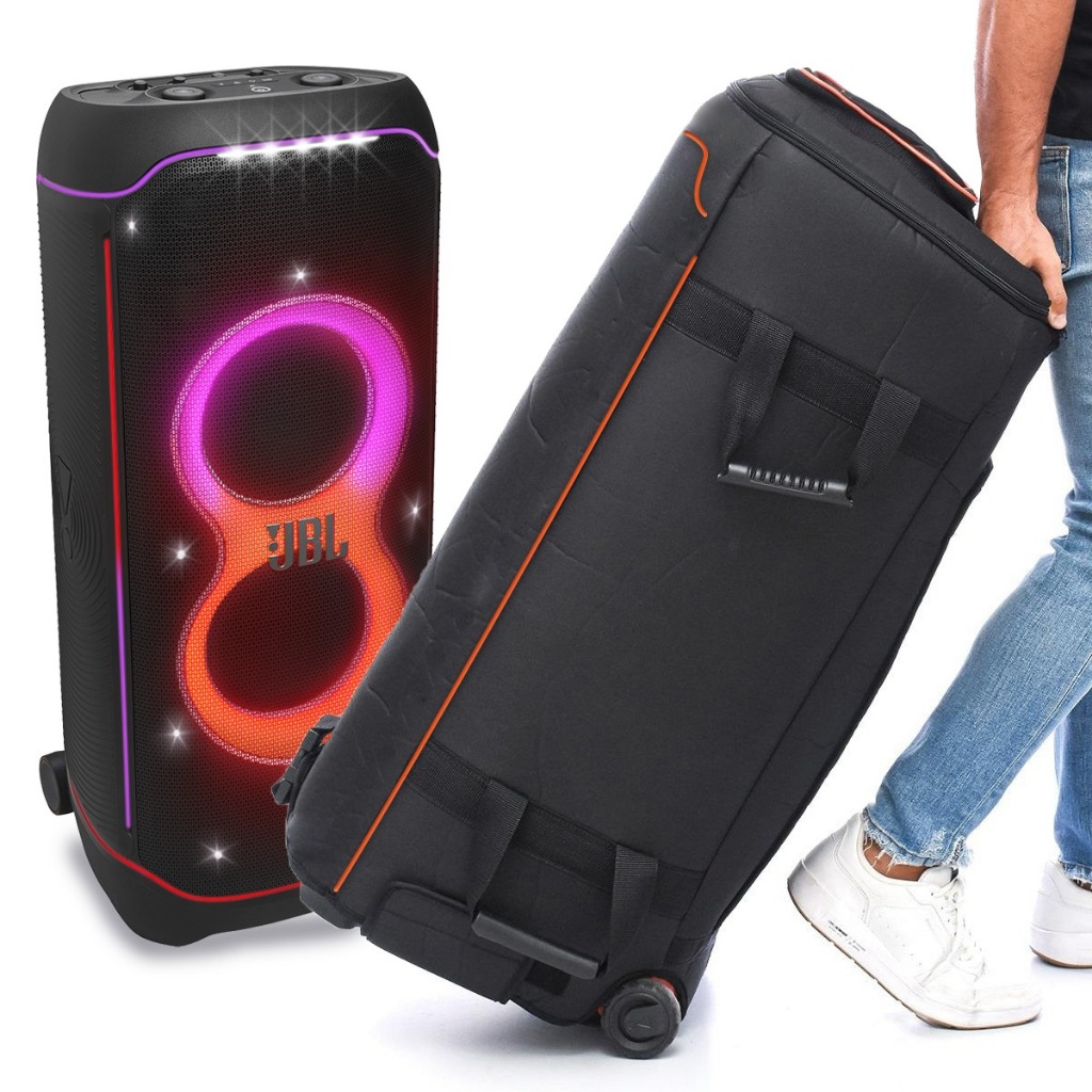 Case Bolsa Bag Compatível Com Caixa Jbl Partybox Ultimate Espumada Impermeável Transporte Seguro