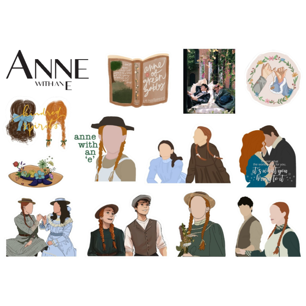 ANNE WITH AN E - CARTELA DE ADESIVOS (sem recorte, com recorte ou a prova d'água) - A5 em Oferta na Shopee