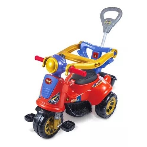 Carrinho De Passeio Ou Pedal Infantil Triciclo Avespa Spider - Maral 3058 - Mom & Baby