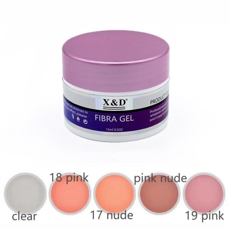 Kit c/3 Gel X&d Fiber Fibra Gel Xed 15ml KIT COM 3