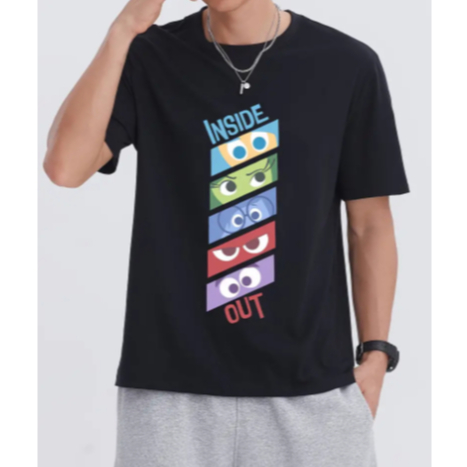 Camiseta 100% algodão Divertidamente Lançamento Emoções, Adulto e infantil estampa de qualidade