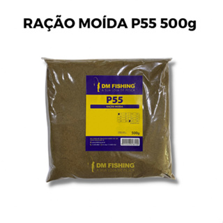Ração De Peixe P55 Moída - 500g  55% de proteína. Indicada para preparação de isca e massas para pesca de peixes de água doce: Tilápia, pacu, tamba, corimba, matrinxã, bagre, catfish, carpa e outros. Carnívora. em Oferta na Shopee