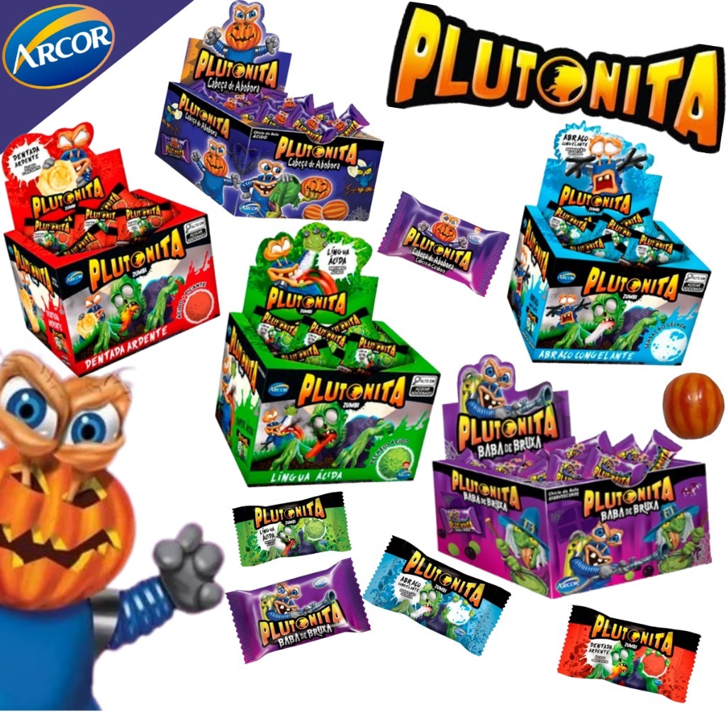 Chiclete Plutonita Baba De Bruxa-Arcor 36 Unidades