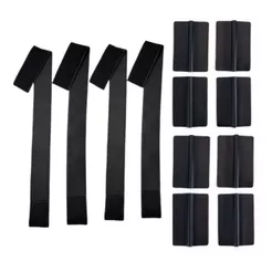 Kit 4 Cintas Elásticas + 8 Eletrodos Fisioterapia Estimulador Russa