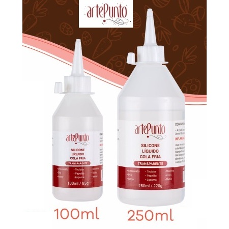 100ML OU 250 ML - COLA DE SILICONE LÍQUIDA PARA ARTESANATO ARTPUNTO