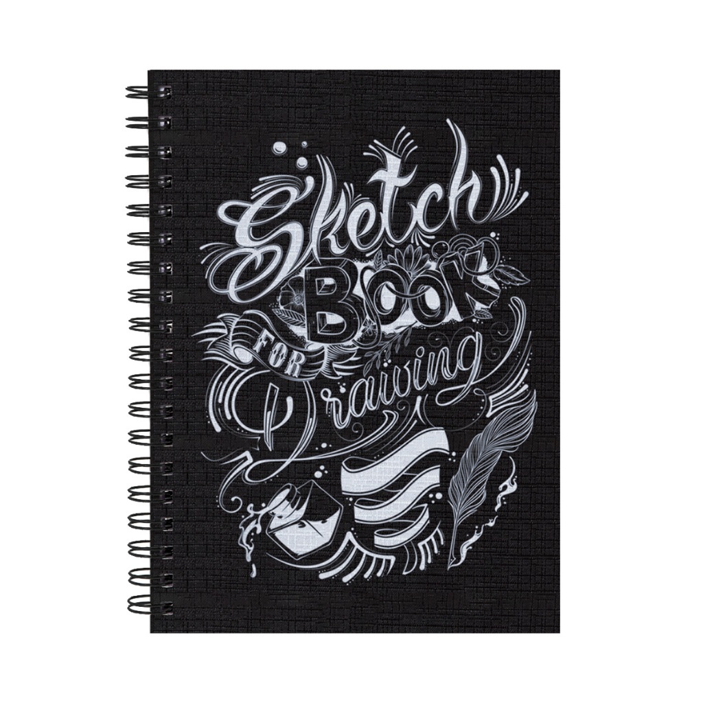 Sketchbook Caderno Desenho 100 Págs 50 Folhas 18x25cm 180g