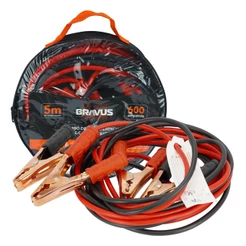 Cabo Carga Bateria Chupeta Transferência Caminhao 5m 600a Super Reforçado Carro Moto Com Bolsa