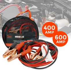 Cabo de Chupeta Carro 5 Metros 400a 600a Caminhão Transferência de Carga Bateria Com Bolsa