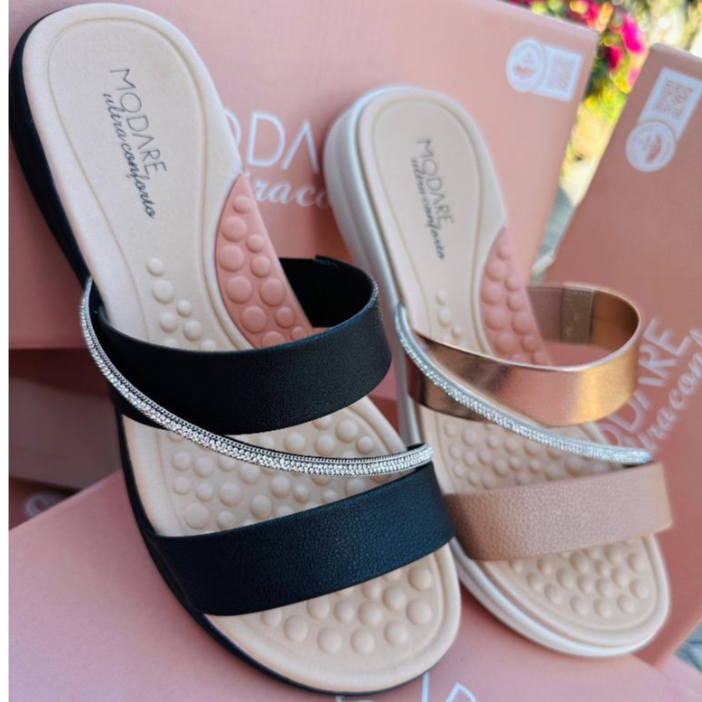 Sandália Ortopédica Modare Feminina Ultra Conforto Palmilha Massageador Esporão Fascite Plantar em Oferta na Shopee