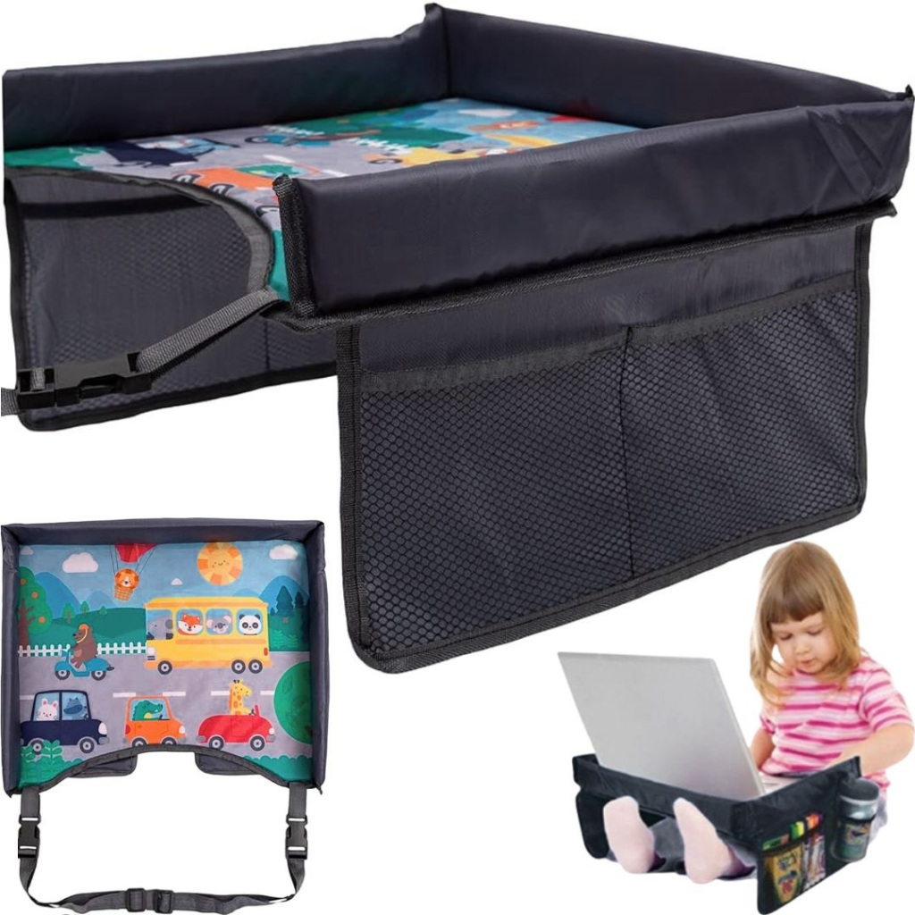 Mesa Mesinha De Atividades Infantil Para Cadeirinha Carro Viagem Criança Bebe Porta Objetos