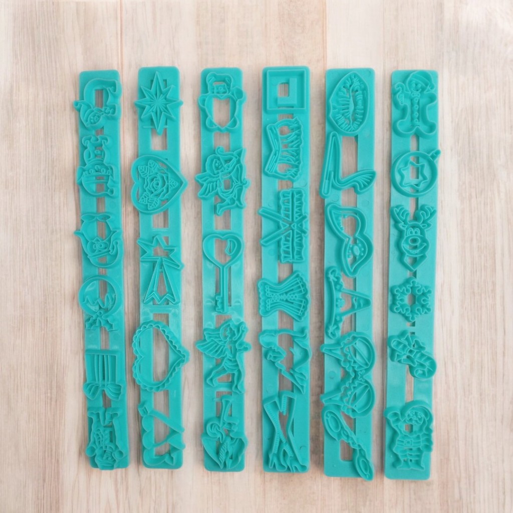 Régua Marcadora Desenhos Diversos Marcador Massa Biscuit- C4402