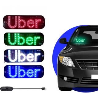 Placa Led Painel Letreiro Luminoso Vidro Parabrisa Led DE USB em Oferta na Shopee
