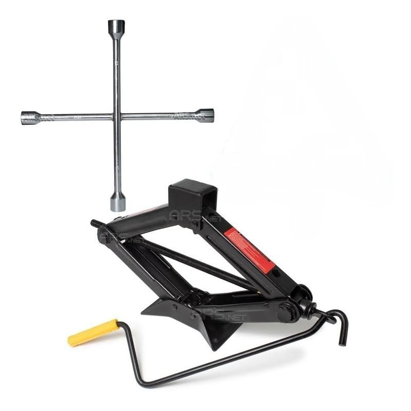 Macaco sanfona 1,5 Ton + Chave de Roda T 4 em 1 kit estepe de carro