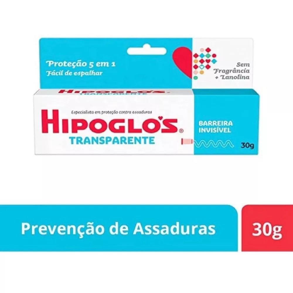 Hipoglós Transparente Creme Preventivo Contra Assaduras 30g