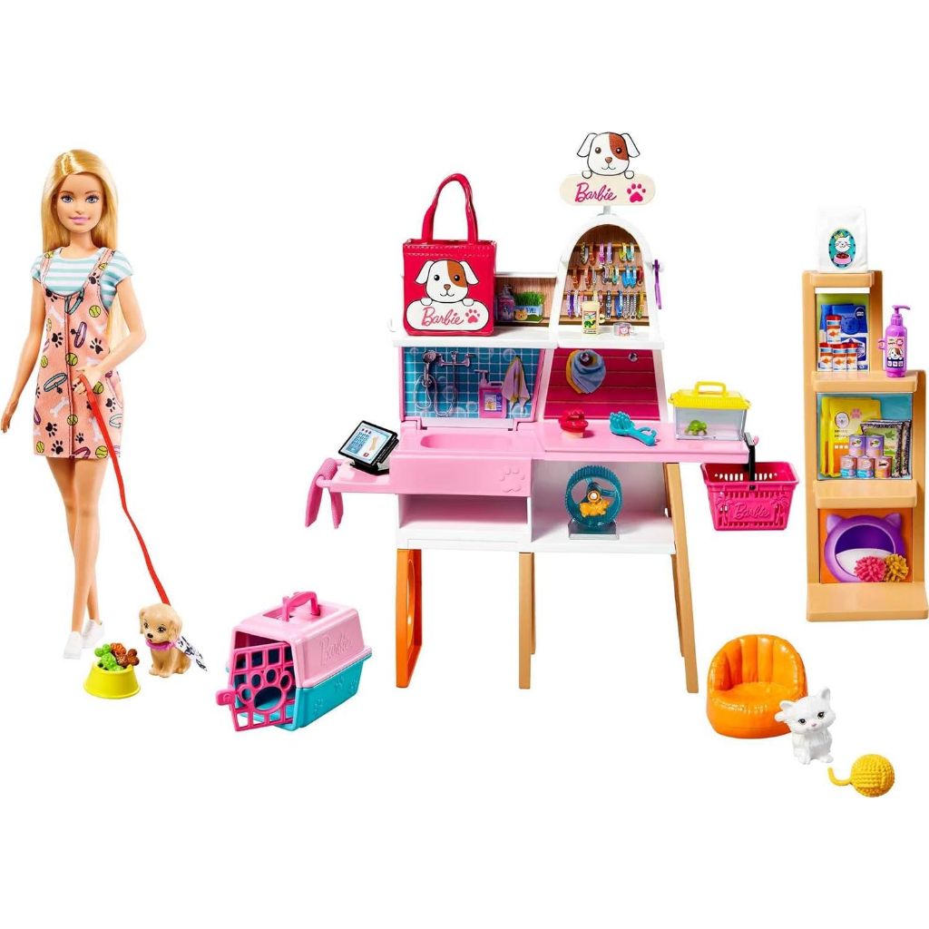 Boneca Barbie Estate Pet Shop com Acessórios - Mattel