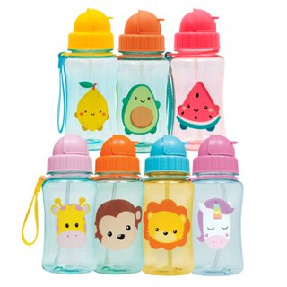 Garrafa Infantil Buba Animal Fun e Frutti P/ Suco Agua Cha com Canudo 350 ml em Oferta na Shopee